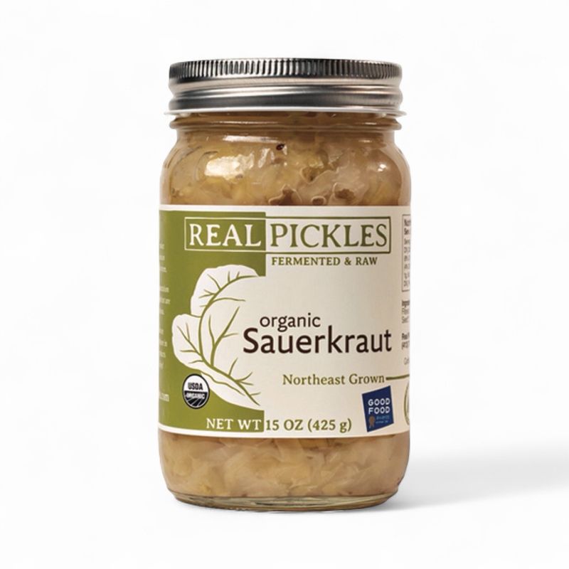 Sauerkraut Fermented &amp; Raw Real Pickles