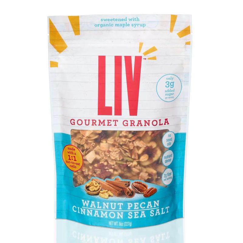 Walnut Pecan Cinnamon Sea Salt Granola Liv Gourmet