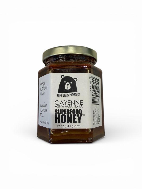 Cayenne Ashwaganda Superfood Honey Bodhi Bear Apothecary