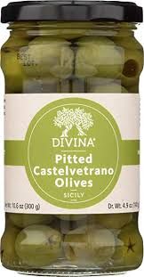 Pitted Castelvetrano Olives Jar Divina