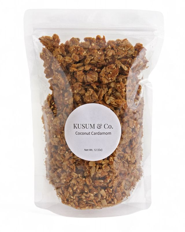Coconut Cardamom Granola Kusum &amp; Co.