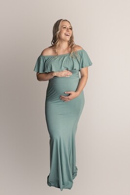 Rental - Maternity Dress - Sage