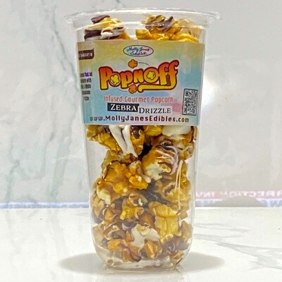 PopNoff Popcorn | Zebra Drizzle