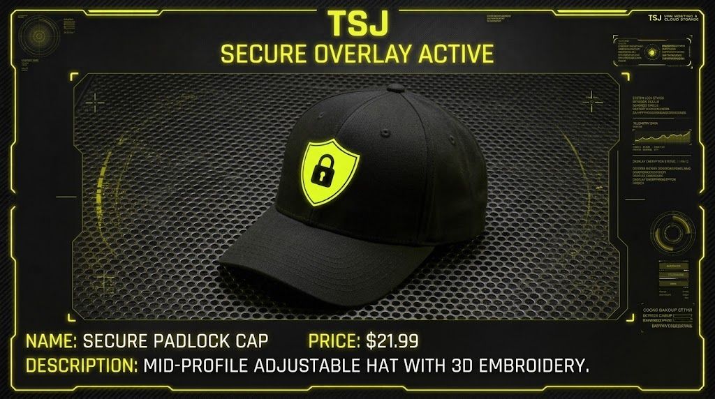 🧢 Secure Padlock Cap