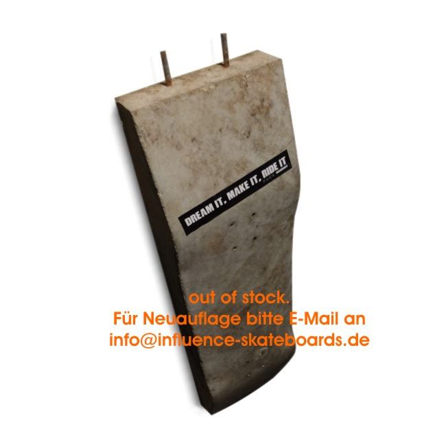 Skateboard Pressform bis 8.5 Inch aus Beton