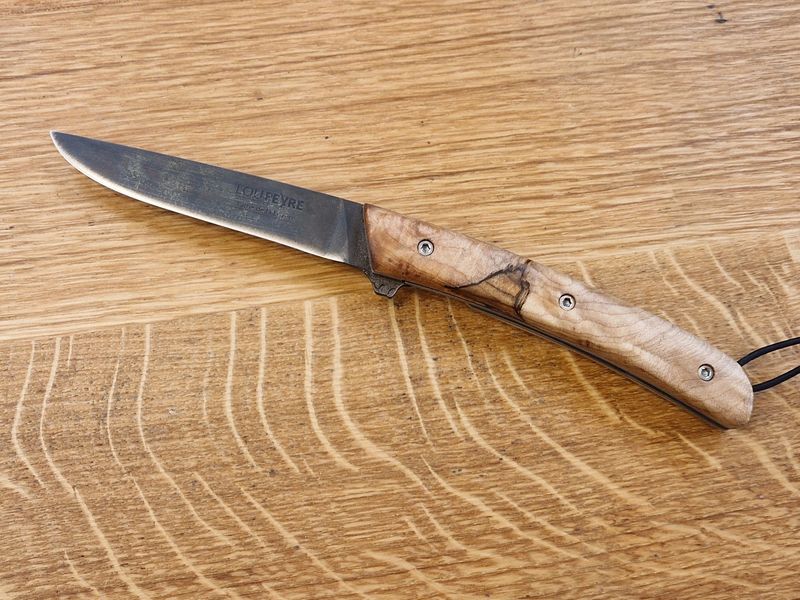 Loupe d'Erable d'Aumont/lame carbone/gaucher/GM