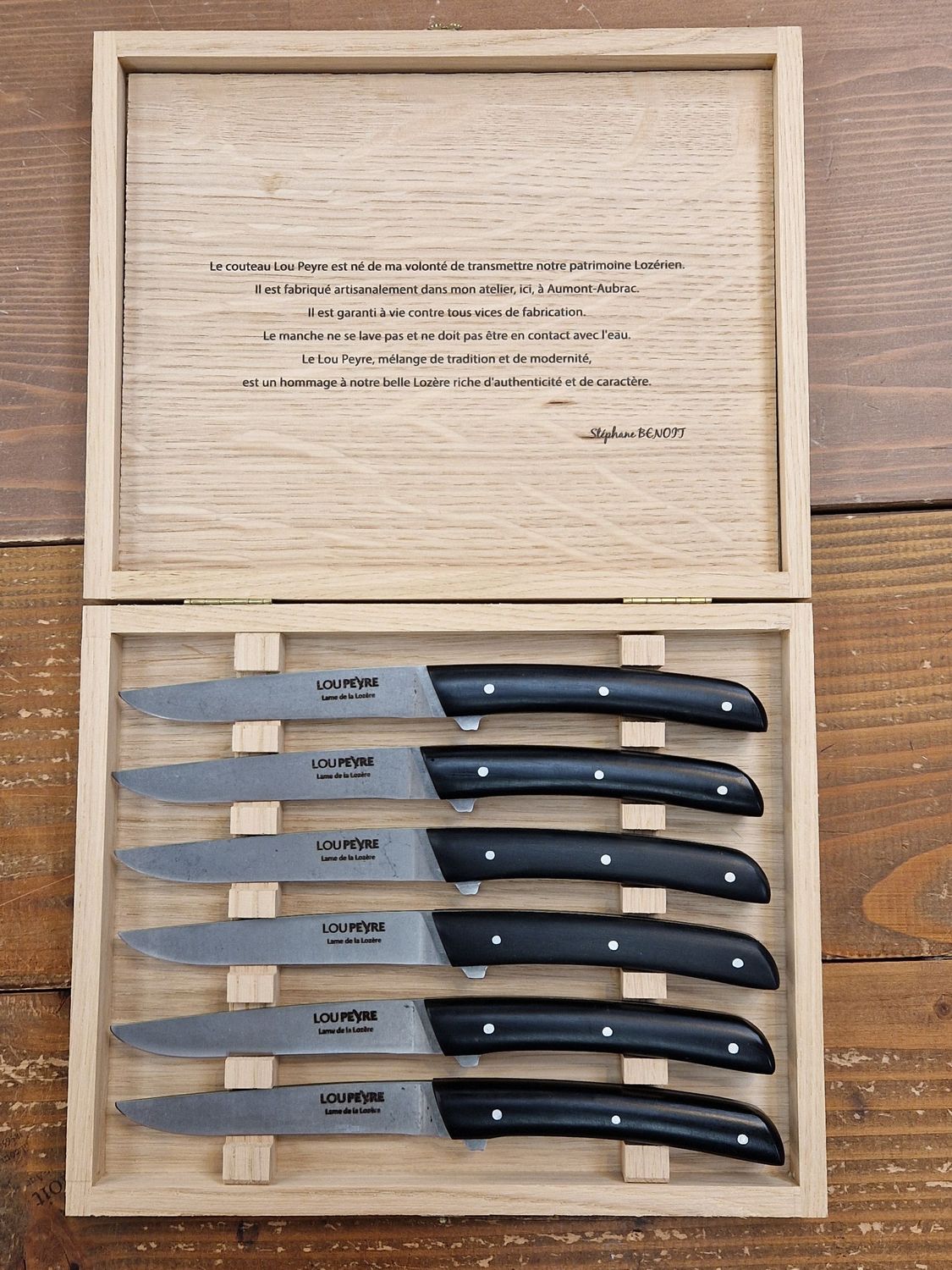 Coffret de 6 Lou Peyre de table en POM