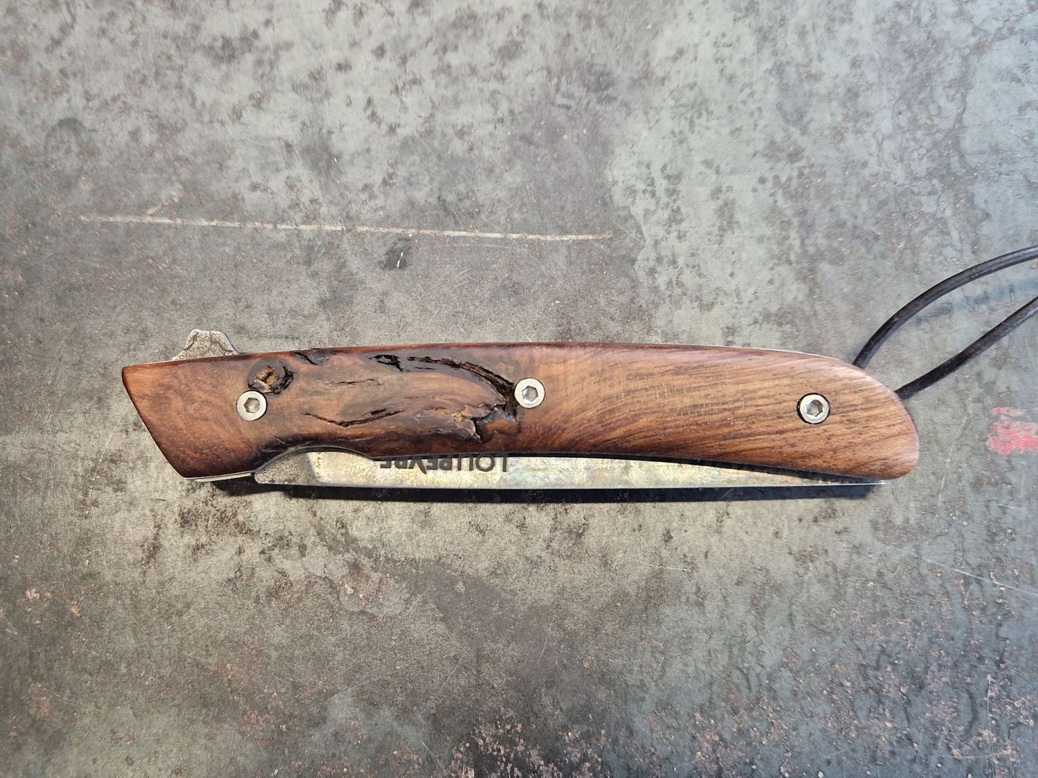 Noyer de Lozère/Lame en acier au carbone /Droitier/GM