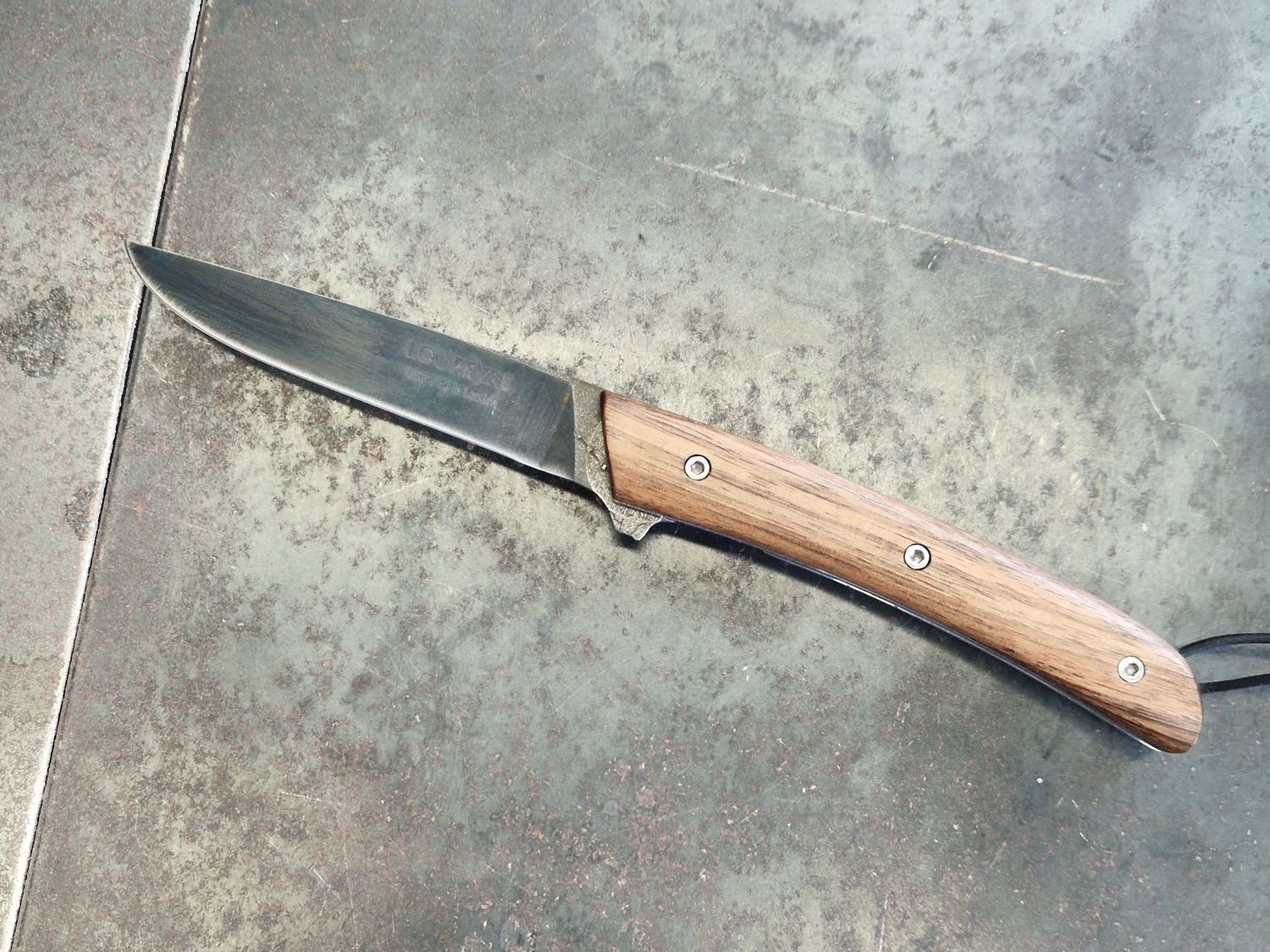 Noyer de Lozère/Lame en acier au carbone/Gaucher/GM