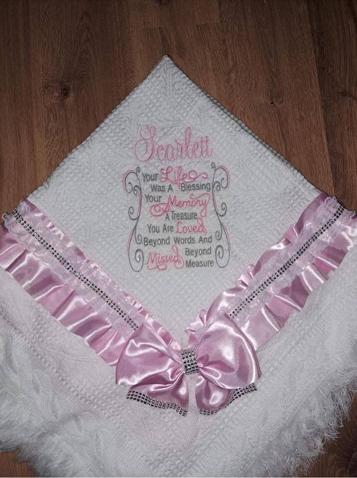 Personalised Keepsake Remembrance Shawl