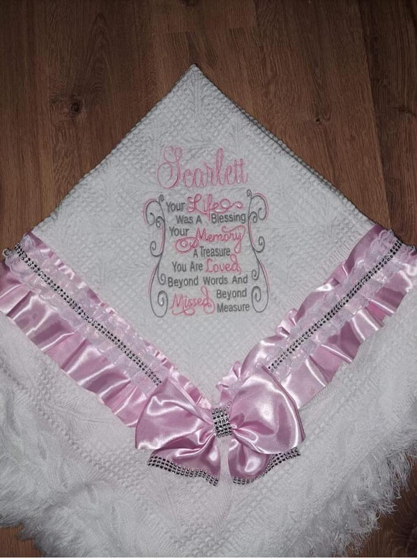 Personalised Keepsake Remembrance Shawl