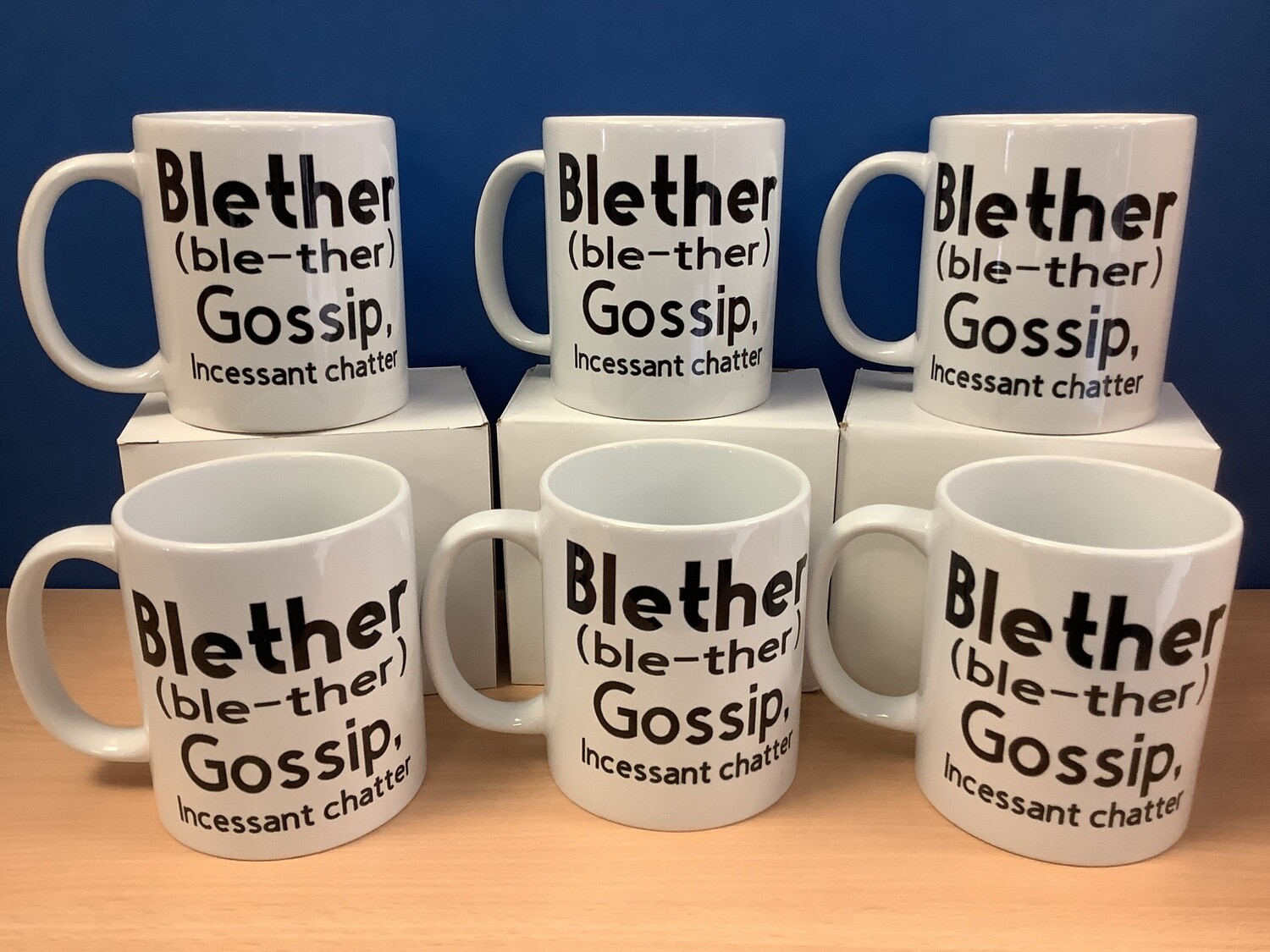 Scottish slang mug, Blether mug, novelty mug, Scotland mug, cheeky mug, fun mug