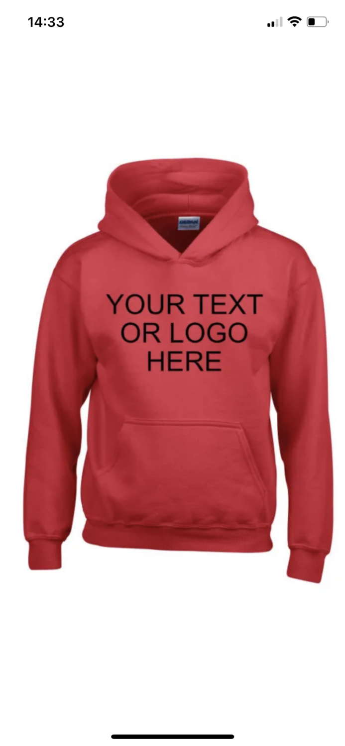 Personalised childs Hoodies, customise Hoodies, design your own Hoodie
