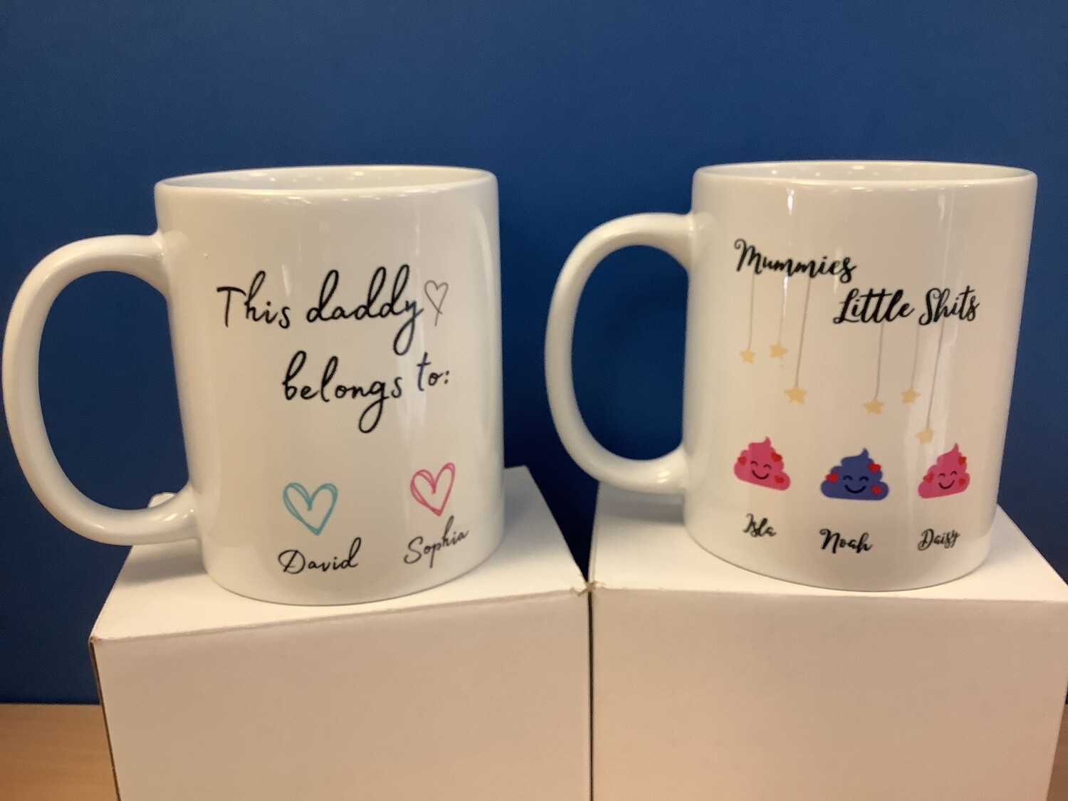 Dad personalised mug, mummy personalised mug, daddy mug, granny mug, grandad mug, mum mug
