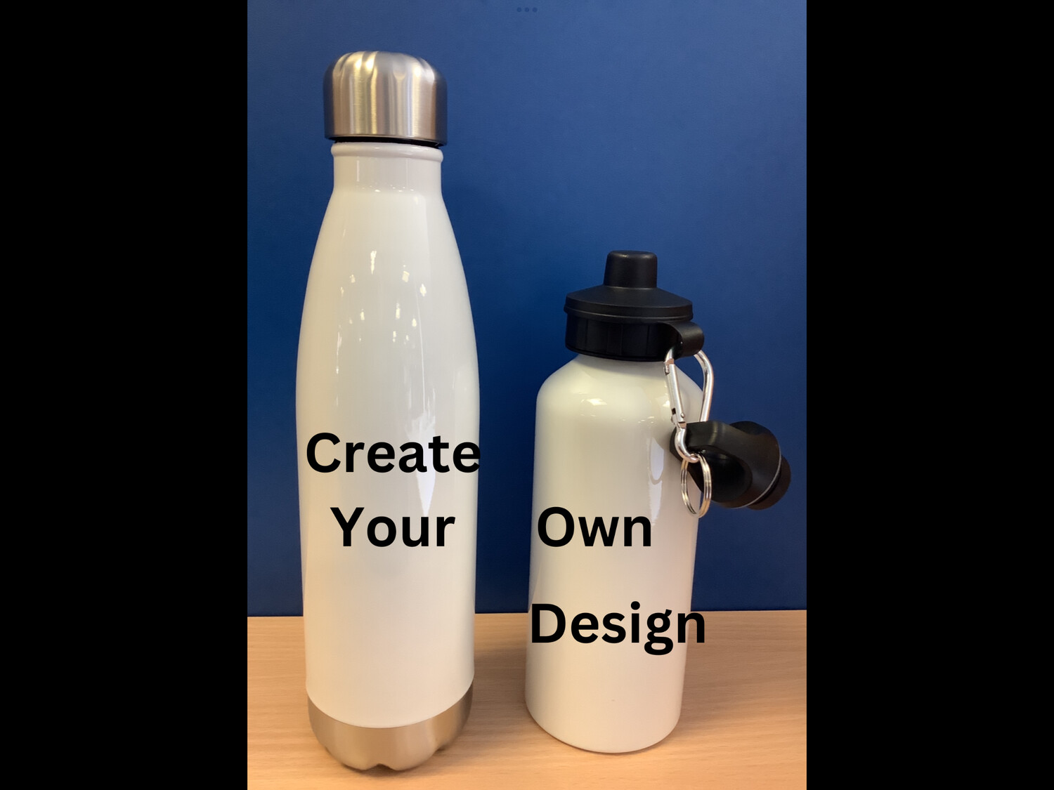 Create your own water bottle, sports water bottle, screw top water bottle, personalised water bottle, add your pictures