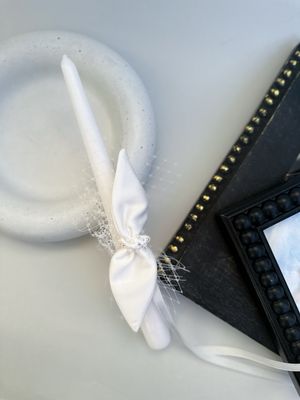 Žvakė su papuošimu krikštynoms/pirmai komunijai