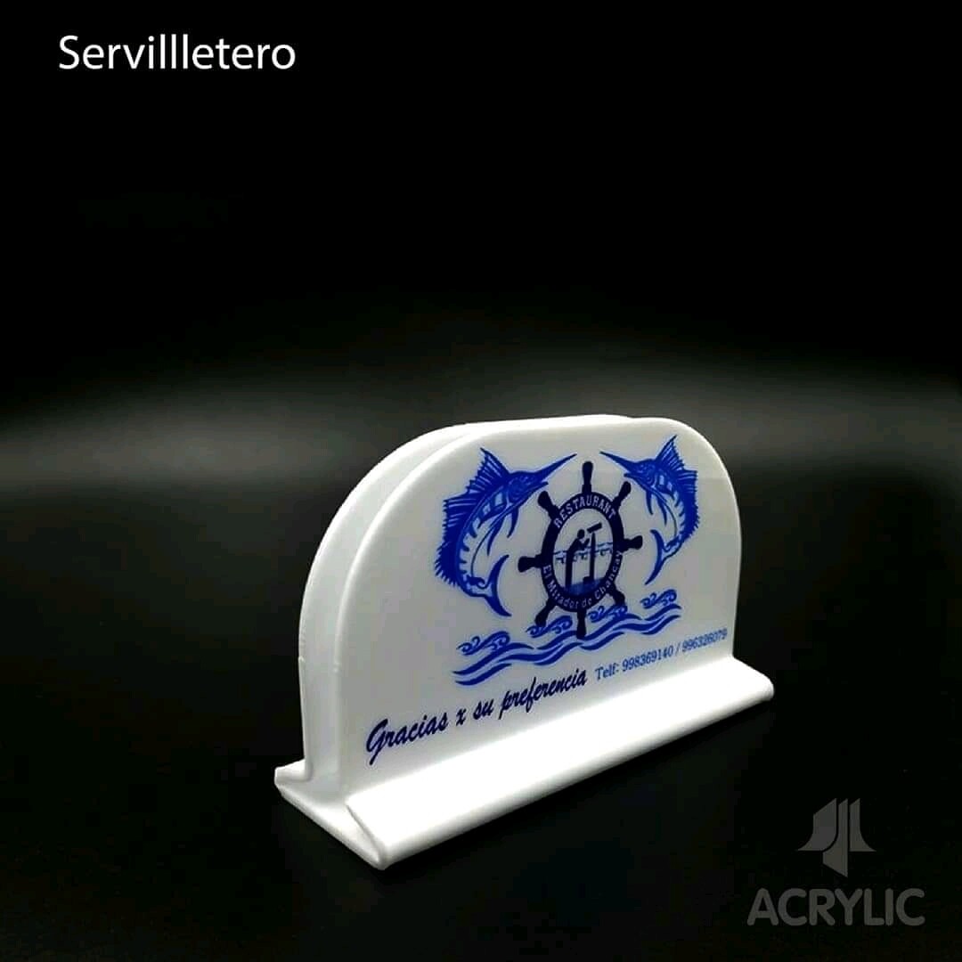 Porta servilletero personalizado.