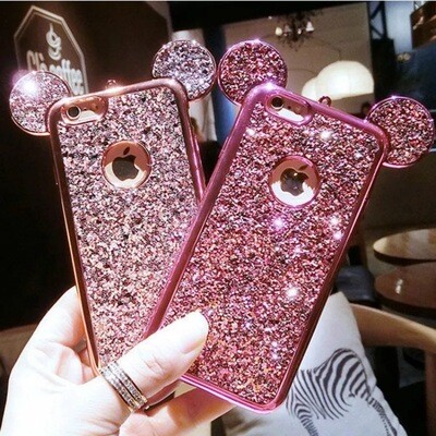 Cover con orejitas escarchado