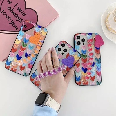 Cover de corazones con agarradero