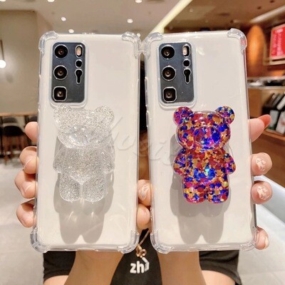 Cover con pop socket de osito