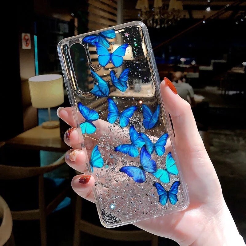 Cover escarchado con mariposa
