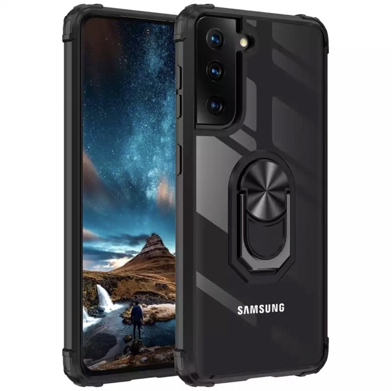 Cover shockproof con anillo de soporte