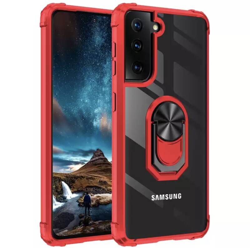Cover shockproof con anillo de soporte