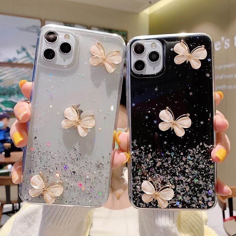 Cover escarchado con mariposas