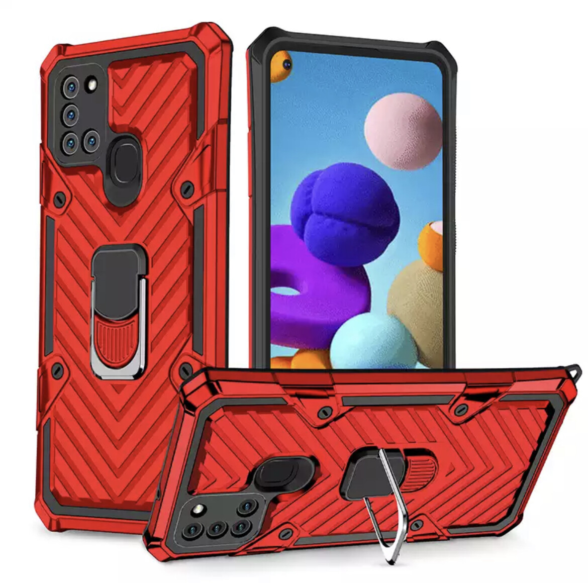 Covers shockproof con soporte de anillo