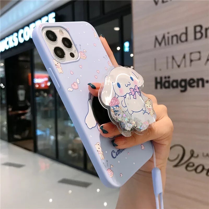 Cover con pop socket de conejita
