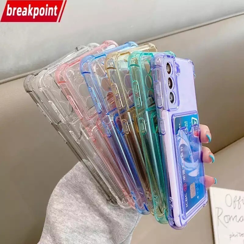 Covers shockproof de colores con tarjetero