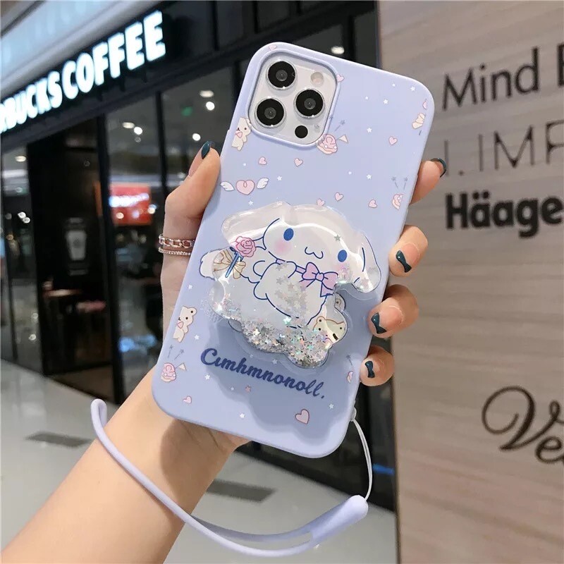 Cover con pop socket de conejita