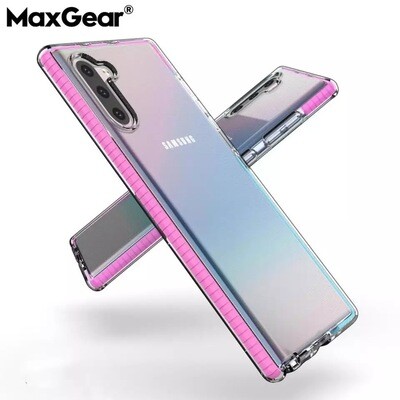 Cover Transparente con borde de colores