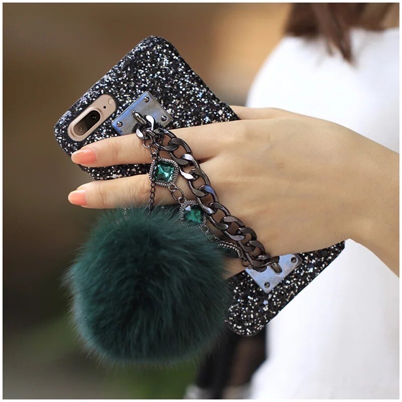 Covers con cadenita y pompon