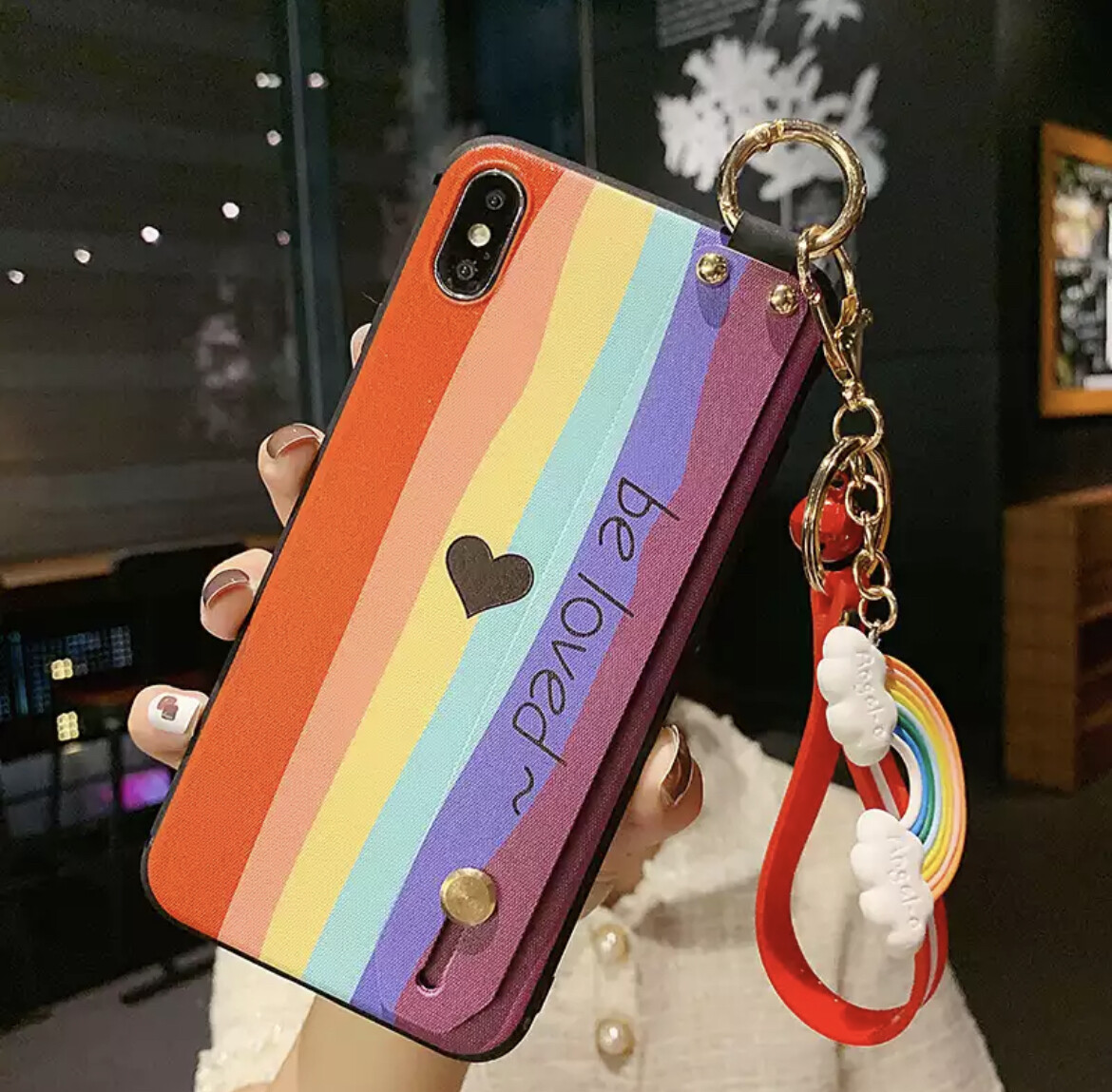Cover de corazón Arcoiris