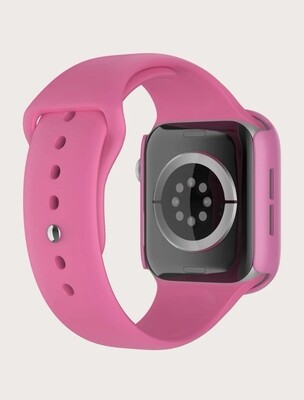 Watchband con cover para iWatch · Rose Red