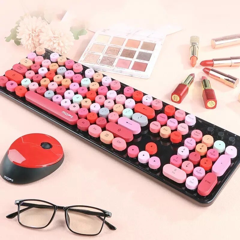 Teclado inalámbrico USB con mouse