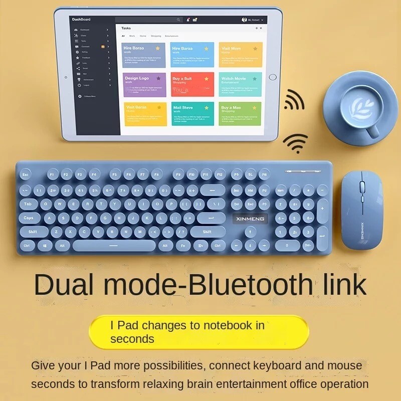 Teclado bluetooth con mouse