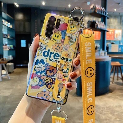 Cover con pop socket happy faces