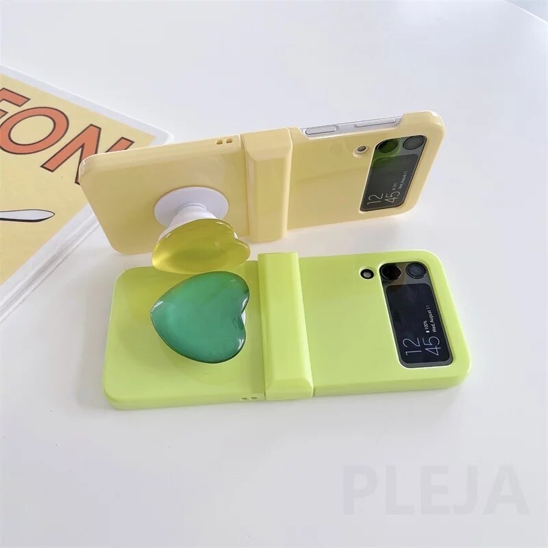 Covers con pop socket de corazón