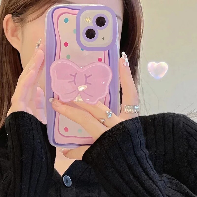Cover con pop socket de lazo