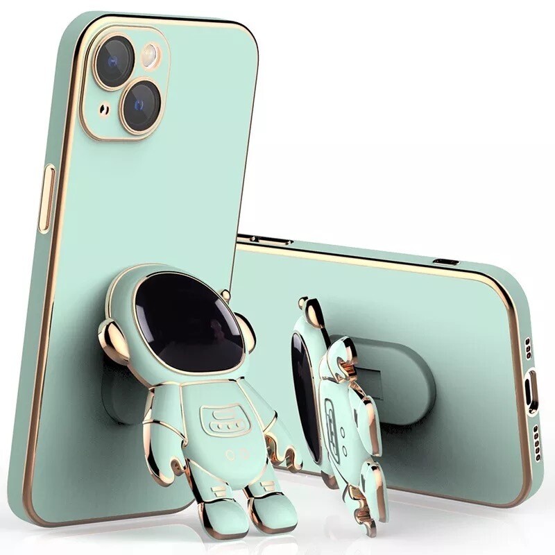 Cover con pop socket de astronauta