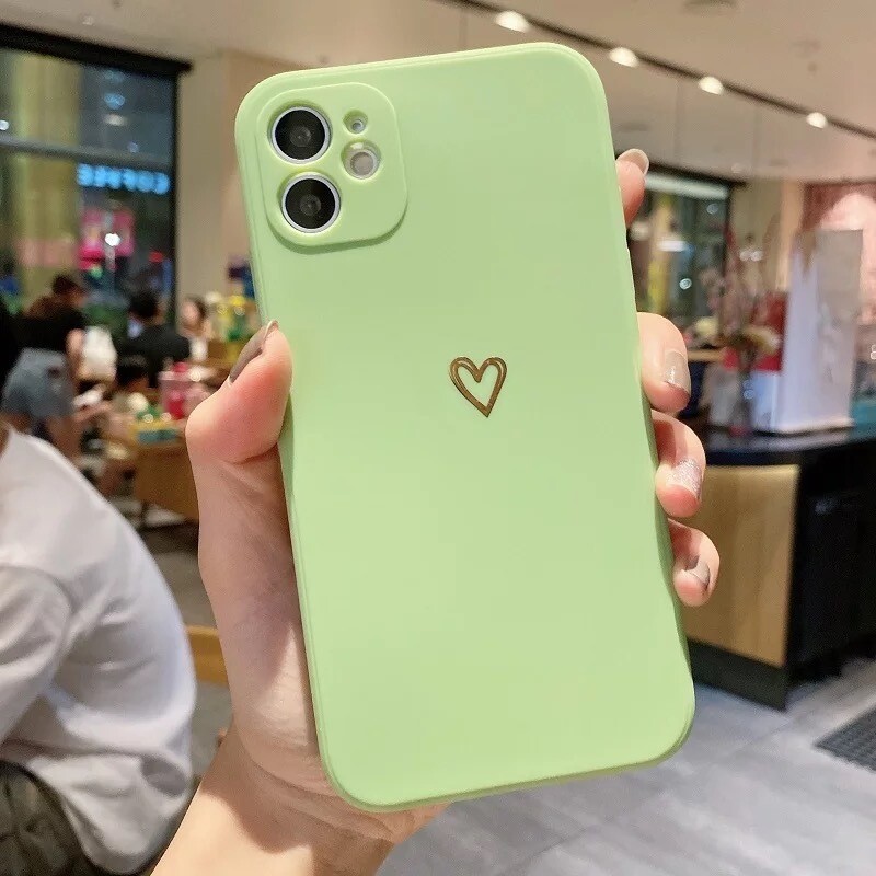 Cover de silicon con corazón