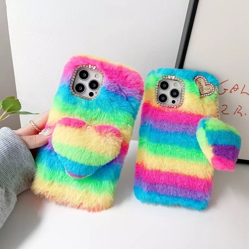 Cover multicolor peludo