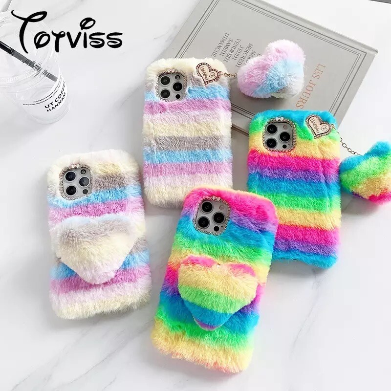 Cover multicolor peludo
