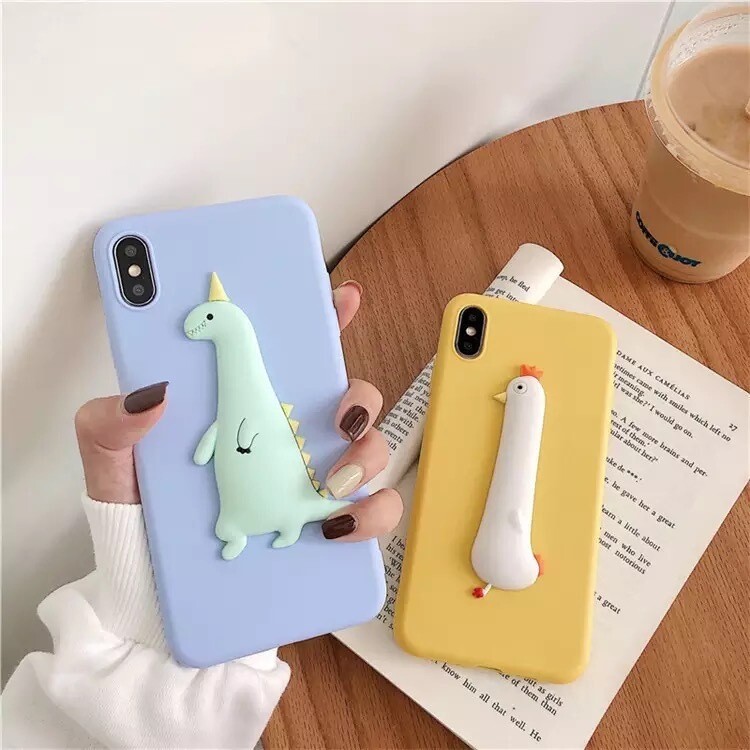 Cover de dinosaurio y gallina 3D