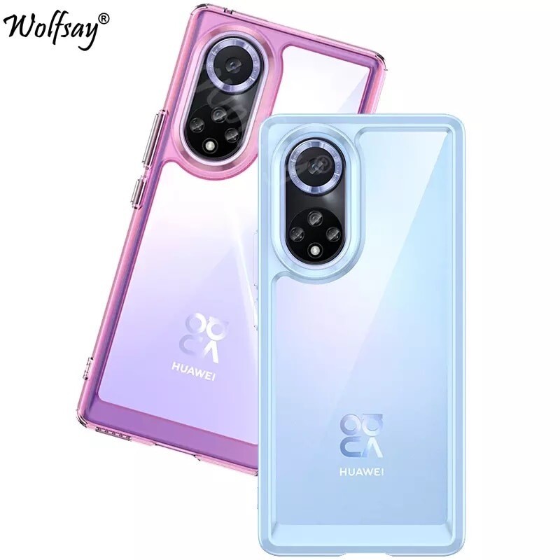 Cover transparente con borde de color