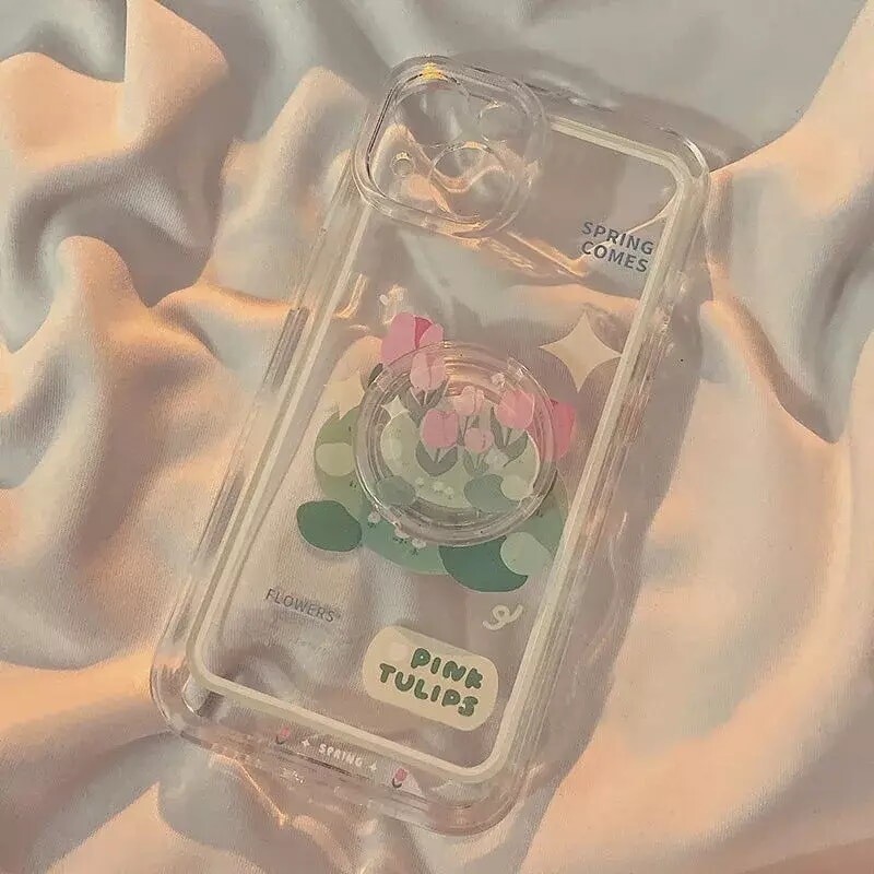Cover con pop de tulipanes
