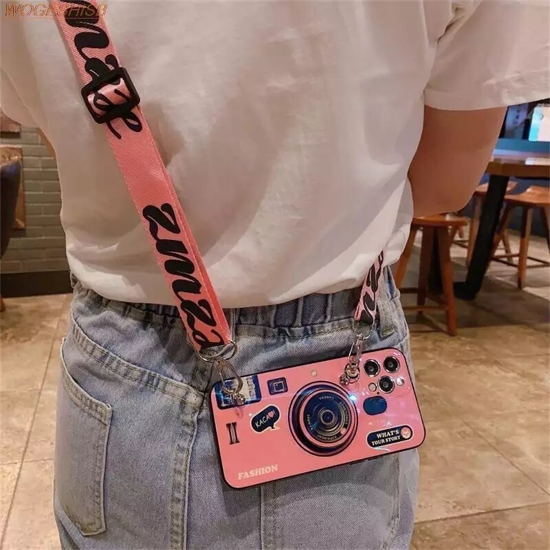 Cover de cámara con lanyard