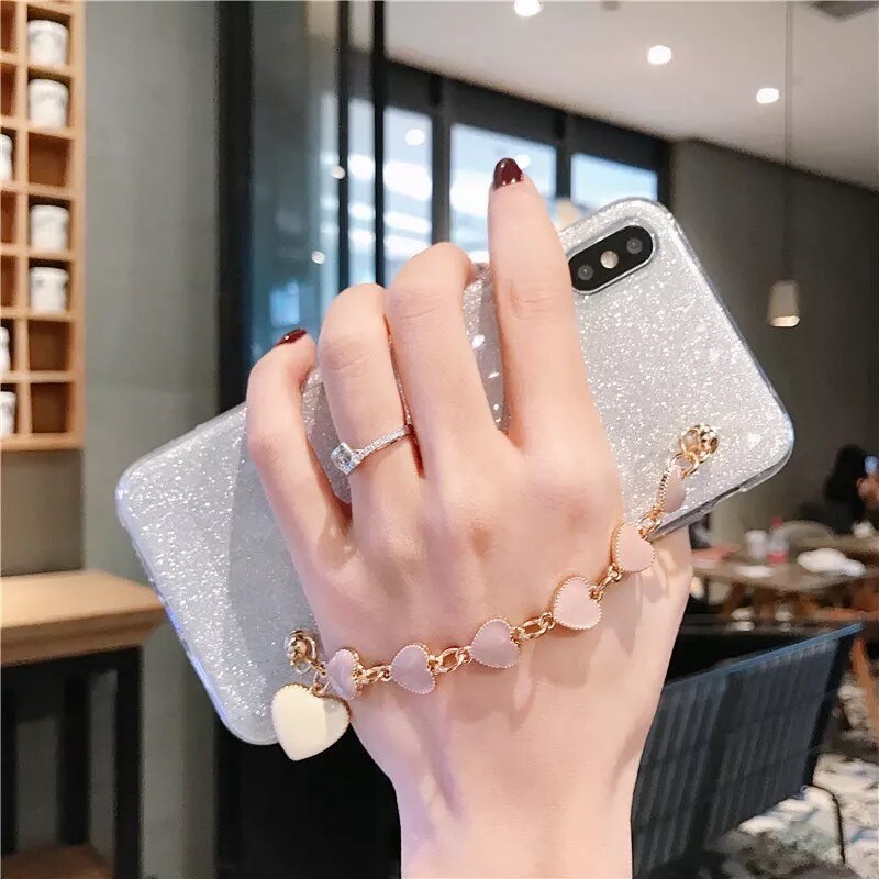 Covers con anillo y cadena de corazón